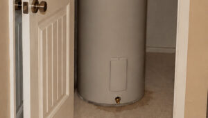 Hot water system leaking at a Perth home